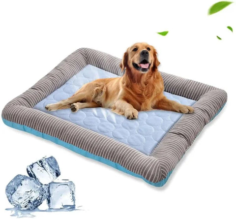 Blue Ice Silk Pet Cooling Pad for Ultimate Summer Comfort - Himpall