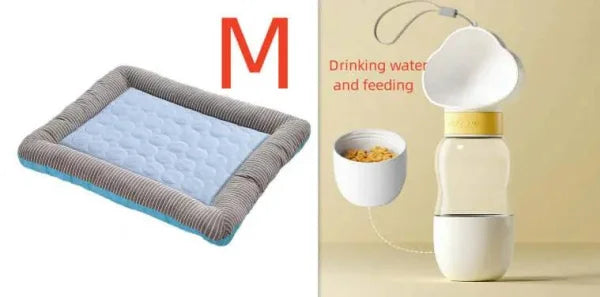 Blue Ice Silk Pet Cooling Pad for Ultimate Summer Comfort - Himpall