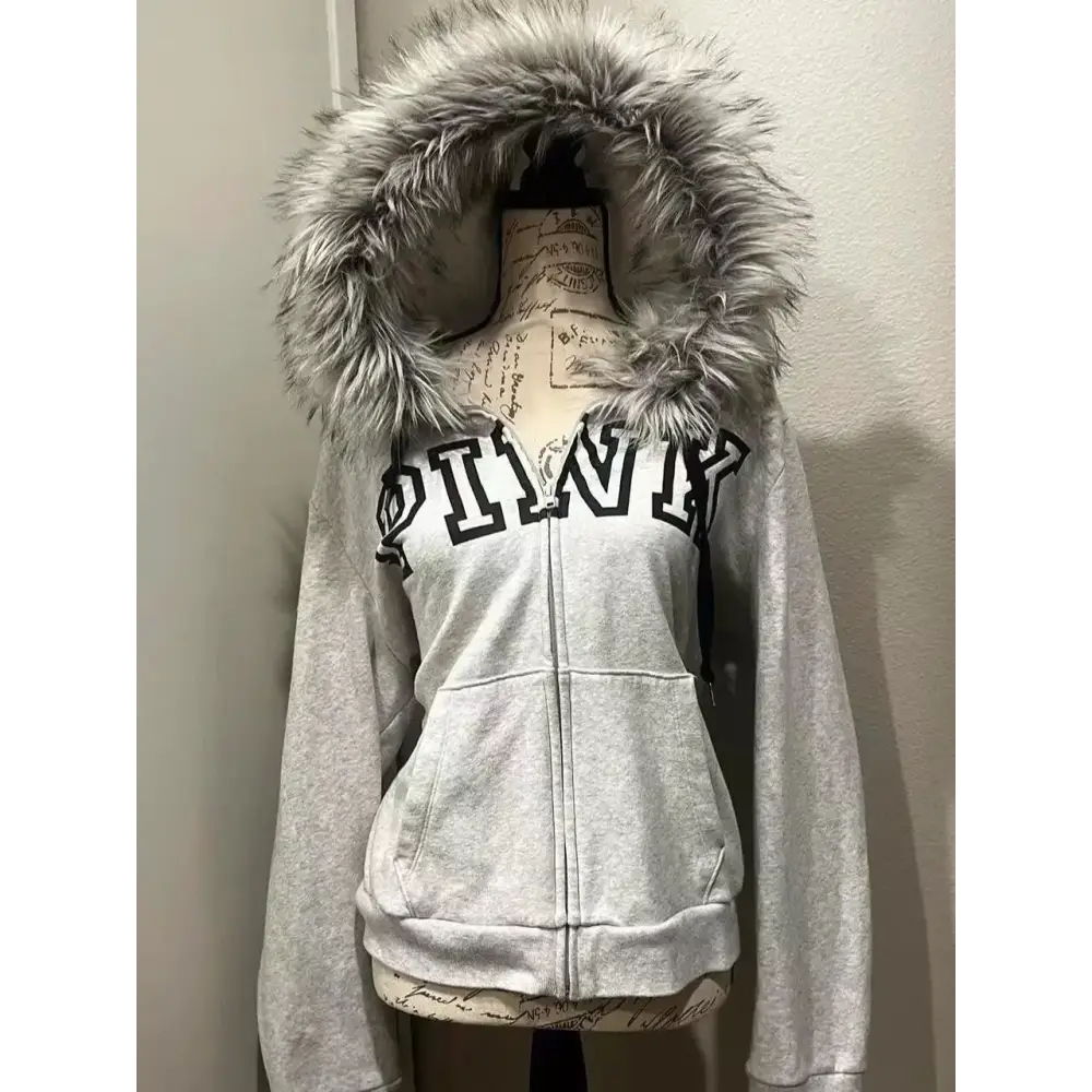 Blue Y2K Design Slim Cardigan Jacket Sweatshirt Women Autumn and Winter Gothic American Retro Casual Top Loose