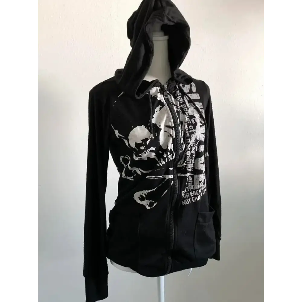 Blue Y2K Design Slim Cardigan Jacket Sweatshirt Women Autumn and Winter Gothic American Retro Casual Top Loose