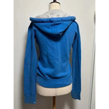 Blue Y2K Design Slim Cardigan Jacket Sweatshirt Women Autumn and Winter Gothic American Retro Casual Top Loose