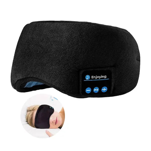 Bluetooth 3D Eye Mask Headphones Music Sleeping Headband Earphones Soft Elastic Comfortable Wireless Headset Sleep Eye