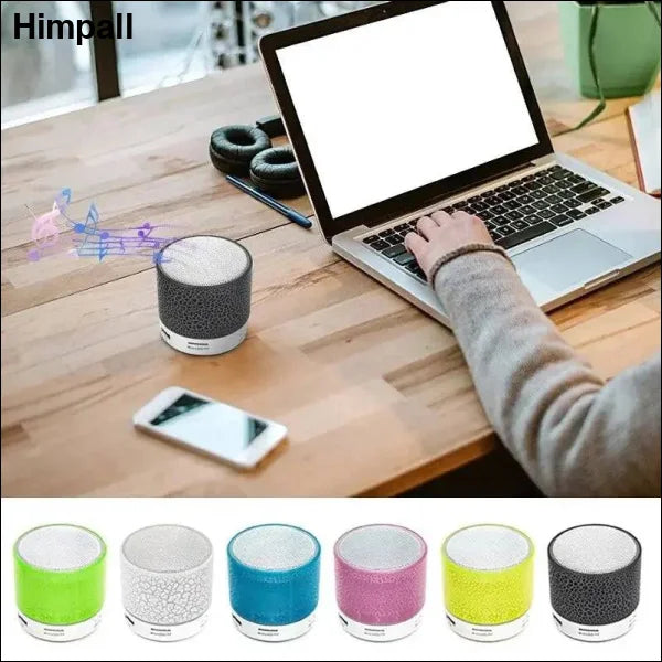 Bluetooth Mini Speaker with LED Subwoofer - Wireless & Portable