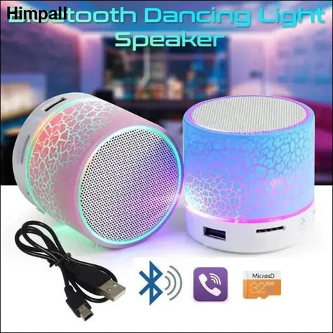 Bluetooth Mini Speaker with LED Subwoofer - Wireless & Portable