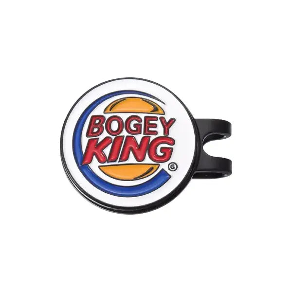 Bogey Ball King Golf Hat Clip: Magnetic Ball Marker & Trendy Jewelry Gift for Golfers - as show