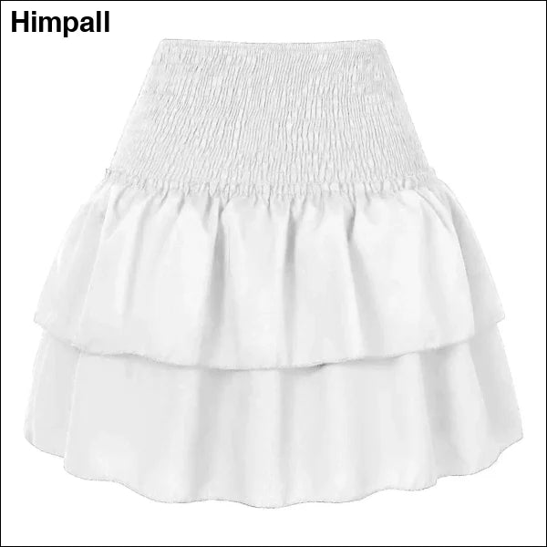 Boho Chic Skirt with High Waist Floral Design - Trendy Summer Fashion - WHITE / S / CHINA - clothing