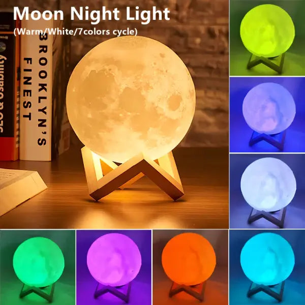 Book Light LED Moon Light Galaxy Light Moon Night Light Girl Boy Child Birthday Gift Bedroom Decoration Indoor lighting