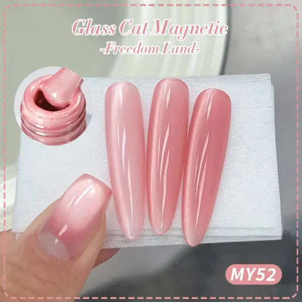 BORN PRETTY 10ml Pink Cat Eye Magnetic Gel – Spring Moonlight Nail Polish - MY52