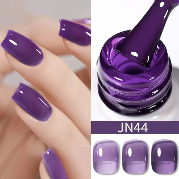 BORN PRETTY 10ml Translucent Jelly Nude Gel Nail Polish Colorful Varnish Semi Permanent UV LED Nail Art Manicure Gel