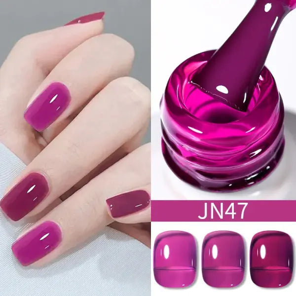 BORN PRETTY 10ml Translucent Jelly Nude Gel Nail Polish Colorful Varnish Semi Permanent UV LED Nail Art Manicure Gel