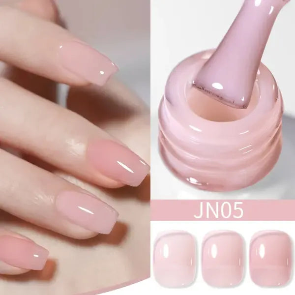 BORN PRETTY 10ml Translucent Jelly Nude Gel Nail Polish Colorful Varnish Semi Permanent UV LED Nail Art Manicure Gel