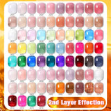 BORN PRETTY 10ml Translucent Jelly Nude Gel Nail Polish Colorful Varnish Semi Permanent UV LED Nail Art Manicure Gel