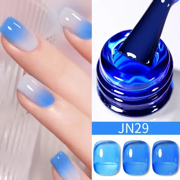 BORN PRETTY 10ml Translucent Jelly Nude Gel Nail Polish Colorful Varnish Semi Permanent UV LED Nail Art Manicure Gel