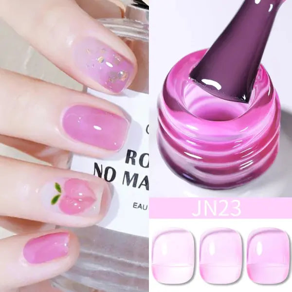 10ml Translucent Jelly Nude Gel – Semi-Permanent UV LED Nail Polish - JN23