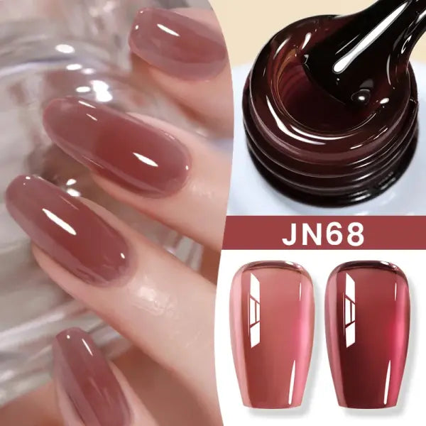 BORN PRETTY 10ml Wine Red Gel Nail Polish Long-Lasting French Style Gel Nail Supplies For Manicure DIY Nail Art Varnish
