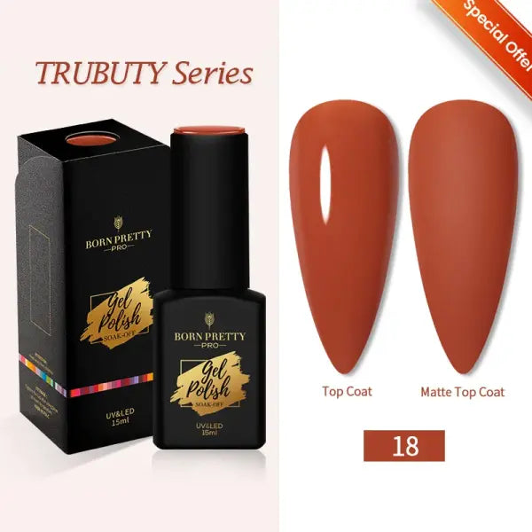 BORN PRETTY 10ml Wine Red Gel Nail Polish Long-Lasting French Style Gel Nail Supplies For Manicure DIY Nail Art Varnish