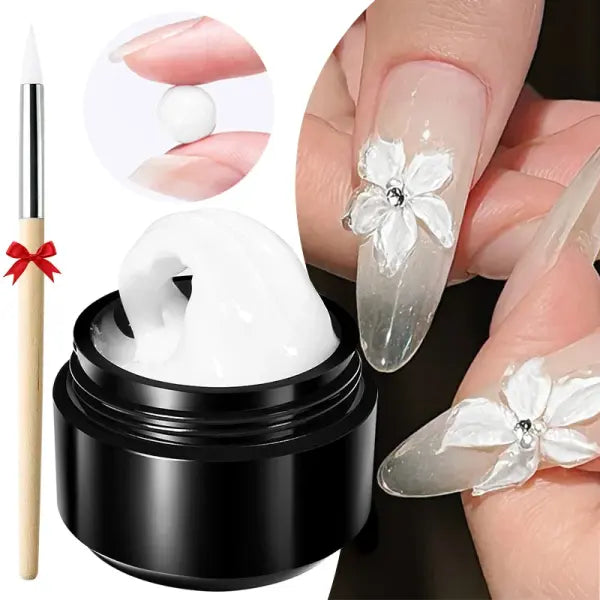 15ml Clear Non-Stick Nail Extension Gel – 3D Sculpting Solid Hard Gel - 2pcs set2