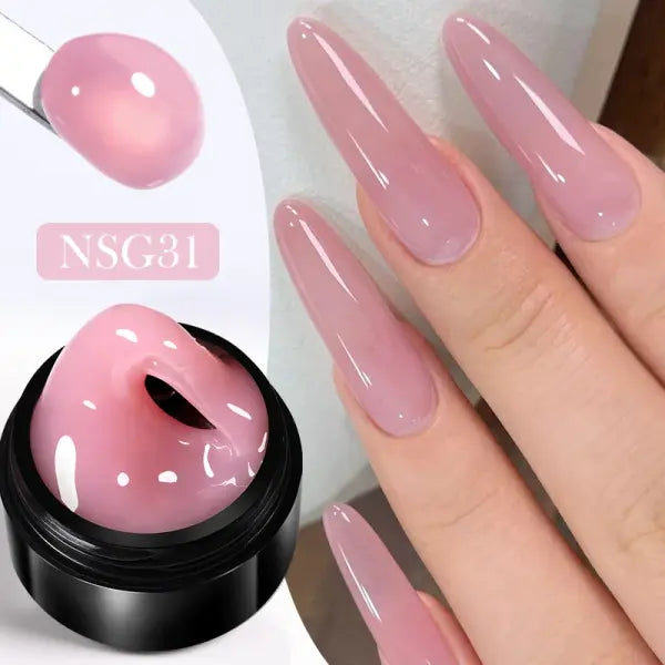 BORN PRETTY 15ml Clear Non Stick Hand Extension Gel 3D Shaping Sculpting Carving Nail Art Solid Hard Gel for Fake Nail