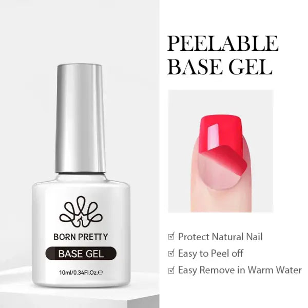 BORN PRETTY Super Top Coat and Base Gel Nail Polish for Gel Polish Semi-permanent Varnish Rubber Top Coat 10ml Nail