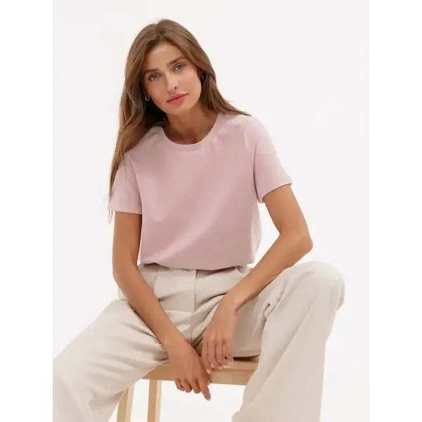 Bornladies Summer 100% Cotton Women’s T-Shirt – Loose Solid Short Sleeve Top