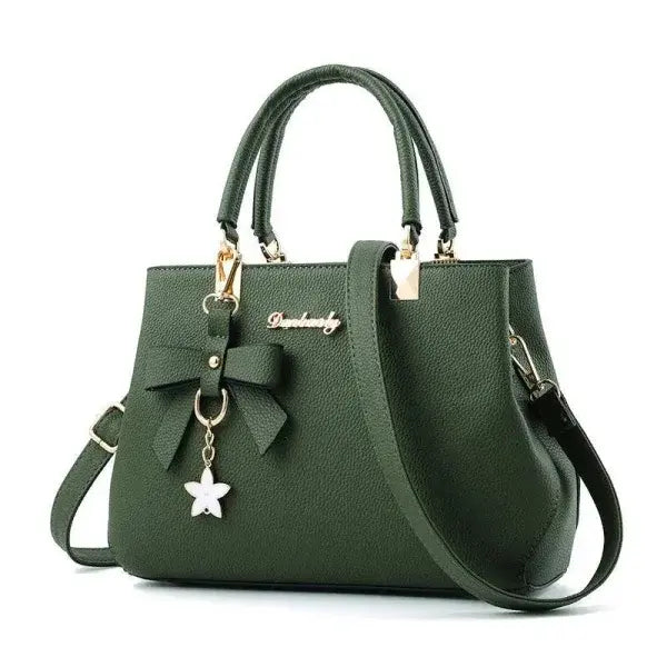 Bowknot Star Pendant Shoulder Bag for Trendy Elegance