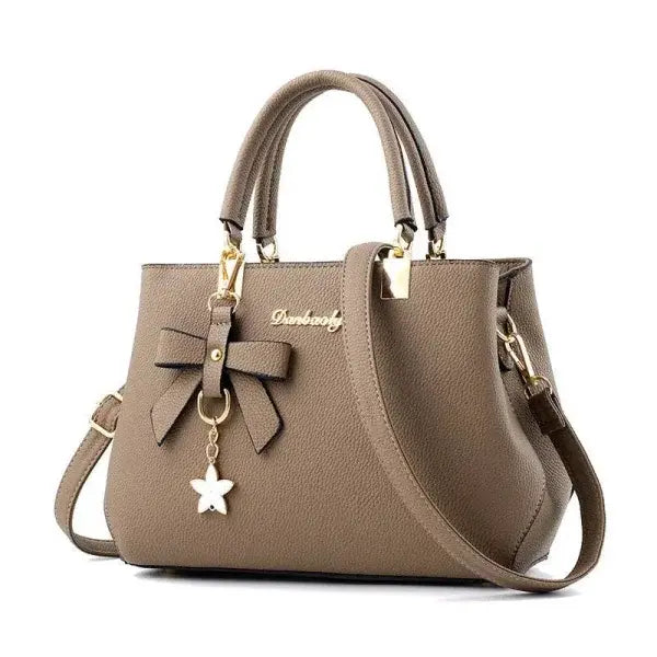 Bowknot Star Pendant Shoulder Bag for Trendy Elegance
