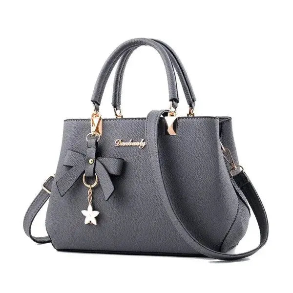 Bowknot Star Pendant Shoulder Bag for Trendy Elegance