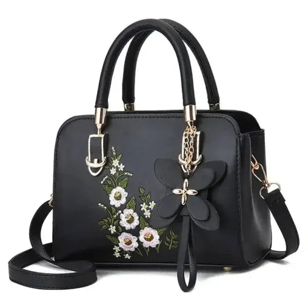 Bowknot Star Pendant Shoulder Bag for Trendy Elegance - black 5