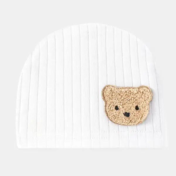 Thick Cotton Baby Bodysuit – Warm Winter One-Piece for Newborn Boys & Girls (0–6M) - Hat White / 3M