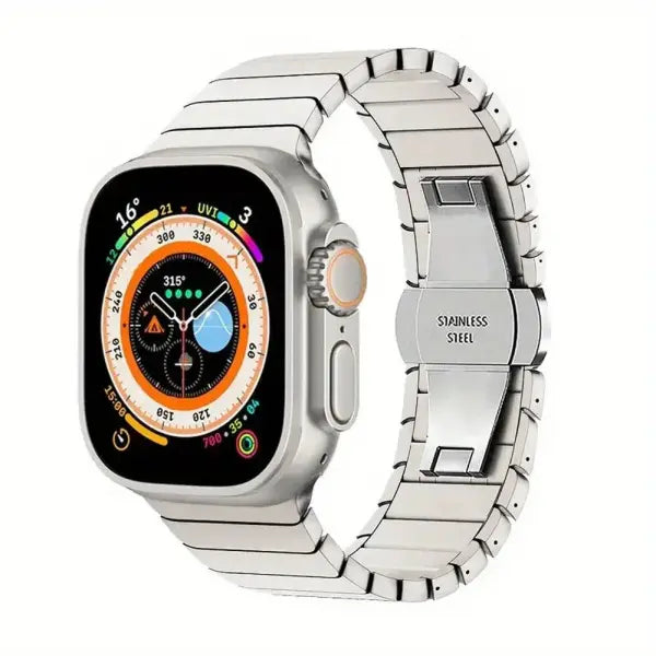Stainless Steel Apple Watch Band Ultra Elegant Strap - Starlight / 42mm (Series 3 2 1) / China Mainland