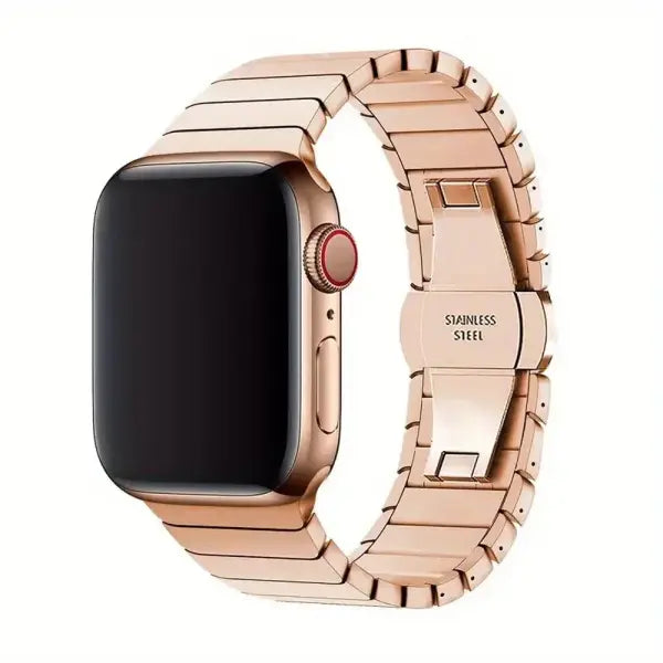 Stainless Steel Apple Watch Band Ultra Elegant Strap - Rose Golden / 46mm(Series12 11 10) / China Mainland