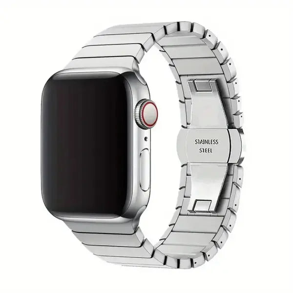 Stainless Steel Apple Watch Band Ultra Elegant Strap - Silvery / 42mm (Series 3 2 1) / China Mainland
