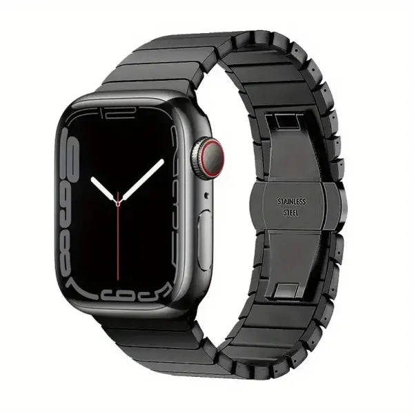 Stainless Steel Apple Watch Band Ultra Elegant Strap - Black / 42mm (Series 3 2 1) / China Mainland
