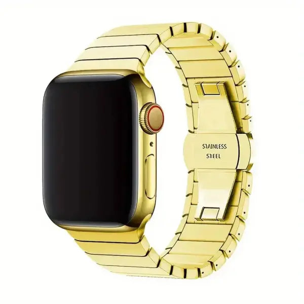 Stainless Steel Apple Watch Band Ultra Elegant Strap - GOLD / 42mm (Series 3 2 1) / China Mainland