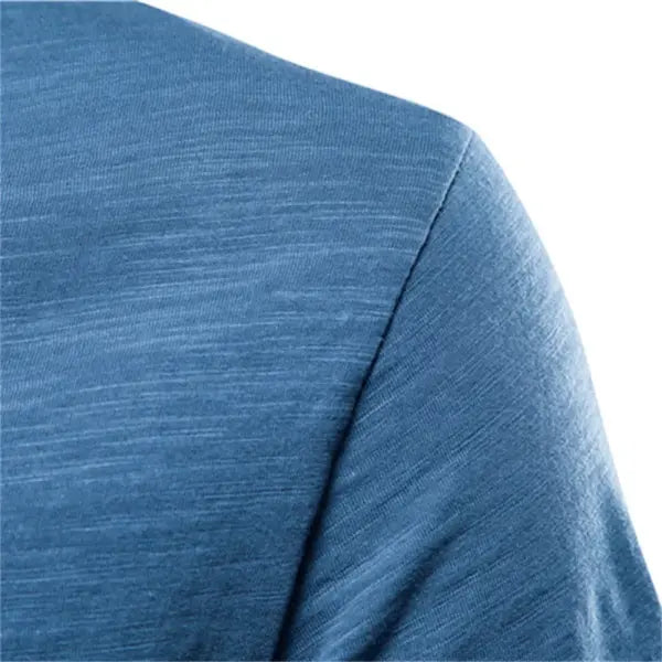 100% Cotton Men’s V-Neck T-Shirt – Slim Fit Solid Short Sleeve Tee