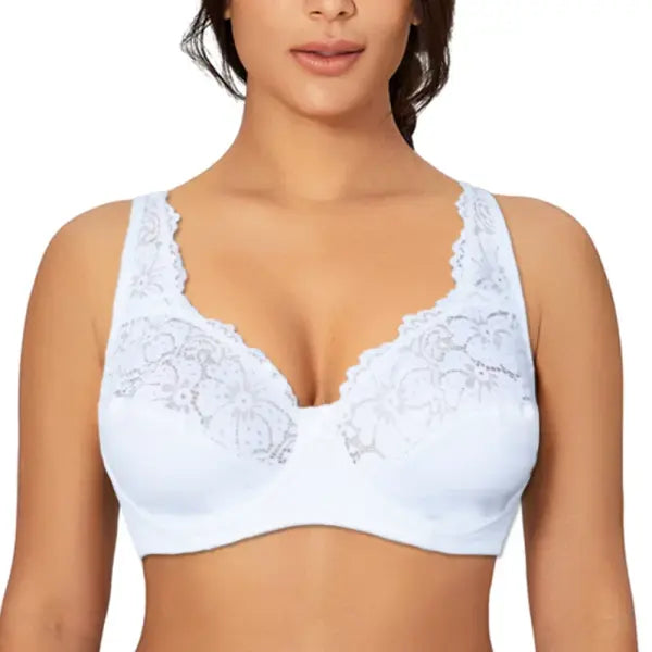 Bras For Womens Lingerie Top Female Lace Bra Underwire Plus Size Brassiere Perspective Sexy Underwear B C D DD E F Cup
