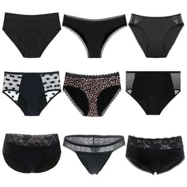 Breathable 4-Layer Bamboo Fiber Menstrual Panties – Heavy Flow Leak Proof