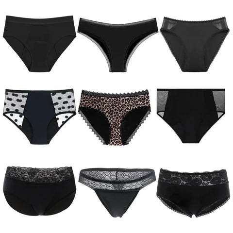 Breathable 4-Layer Bamboo Fiber Menstrual Panties – Heavy Flow Leak Proof