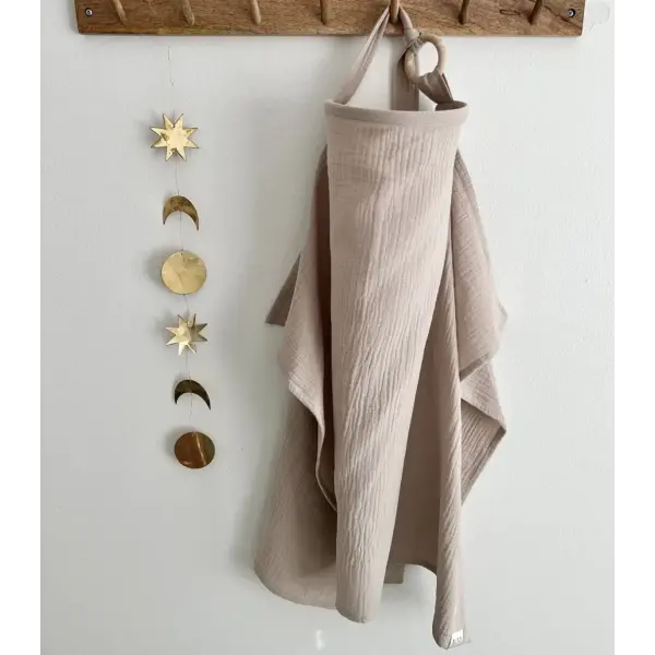 Breathable Baby Nursing Cover – Cotton Muslin Breastfeeding Privacy Apron & Feeding Blanket