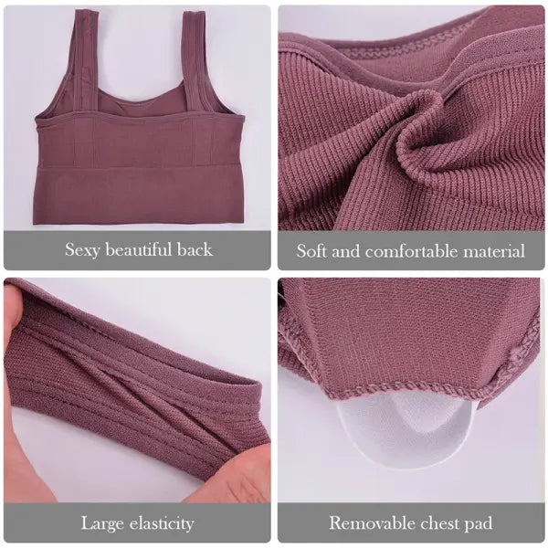 Seamless Breathable Sports Bra for Yoga and Gym Workout