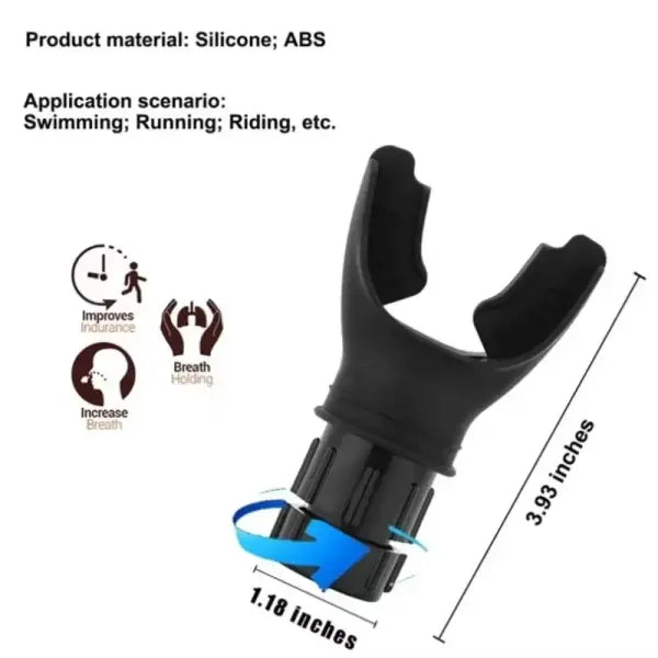 Breathing Exerciser Device for Unisex Adjustable Resistances Cardio Training