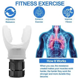 Breathing Exerciser Device for Unisex Adjustable Resistances Cardio Training
