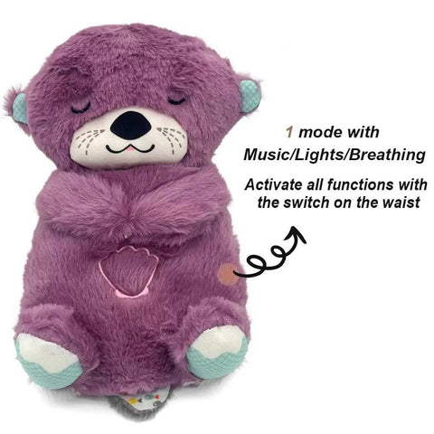 Breathing Otter Plush - Purple Otter / 30CM