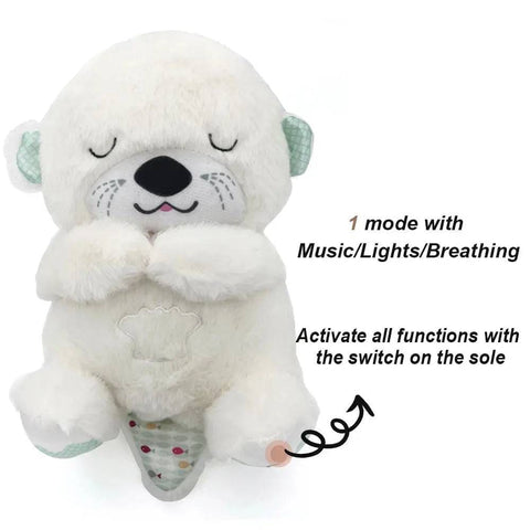 Breathing Otter Plush - White Otter / 30CM