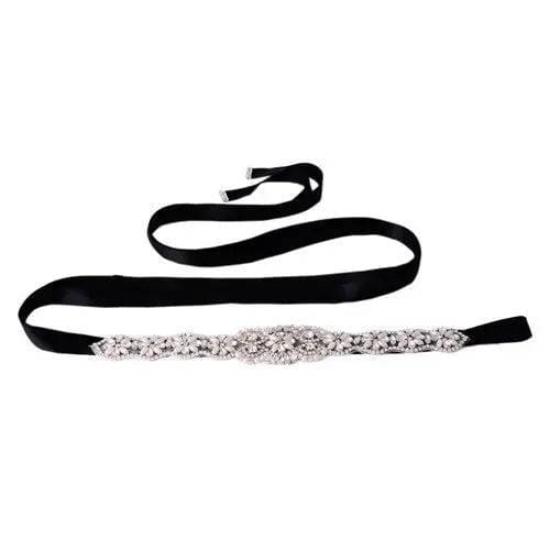 Bridal wedding belt - Black