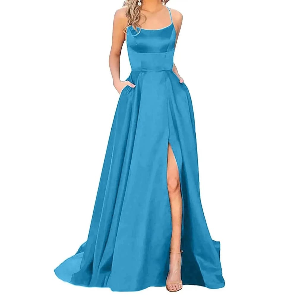 Bridesmaid Dress – Elegant Formal Dress with Spaghetti Straps