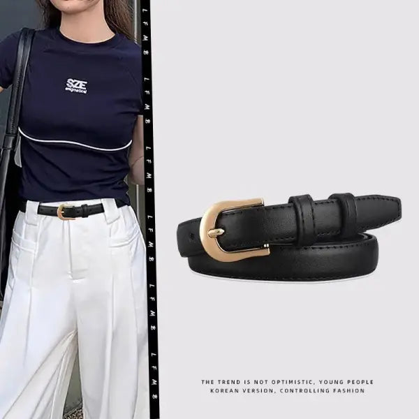 Brown Belt Fashion Accessory Summer Versatile Casual Style