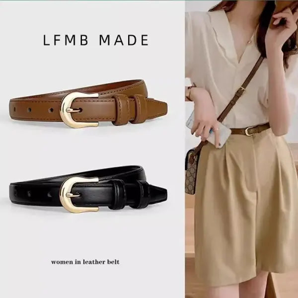 Brown Belt Fashion Accessory Summer Versatile Casual Style