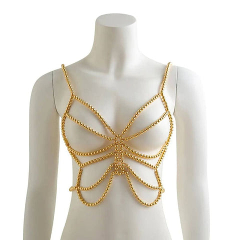 Butterfly Decoration Body Chains – Fashionable Body Jewelry for Women - 05 Gold 1637 / Body Chains