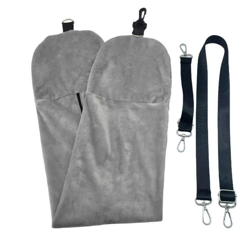 Long-Distance Airplane Portable U-Shaped Pillow - Gray / 96x18